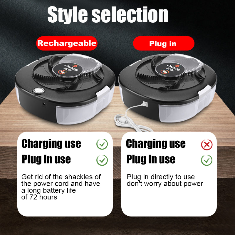 Kitchen Gadgets Electronic - Trampa para moscas eléctrica recargable/USB, trampa