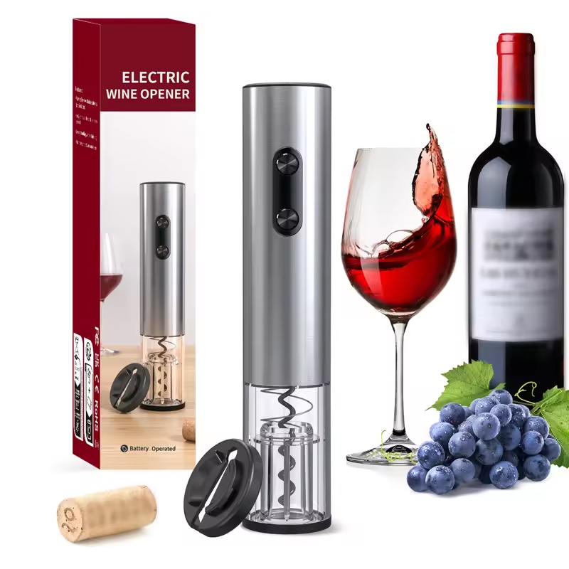 Kitchen Gadgets Electronic - Abridor de botellas de vino eléctrico,