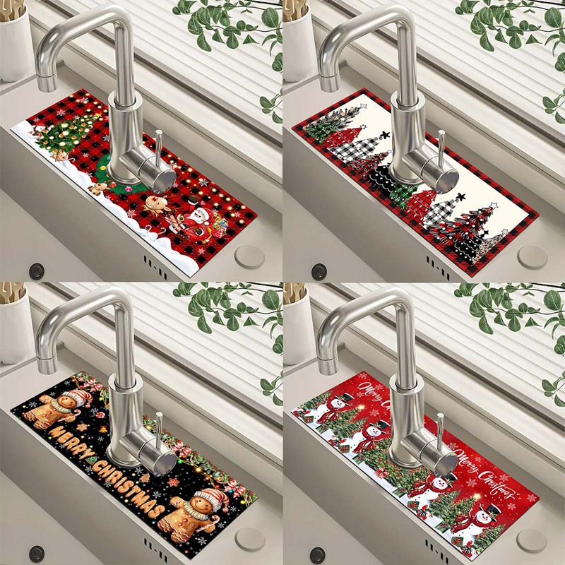 Kitchen Gadgets Best Sellers 2025 - Alfombra navideña de tierra de diatomeas
