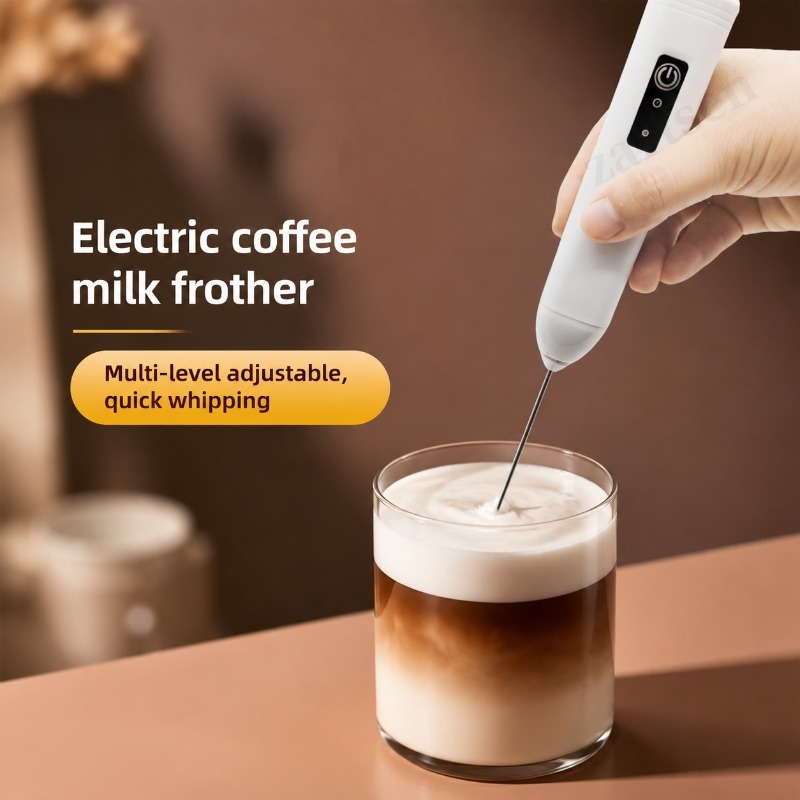 Kitchen Gadgets Electronic - Batidora Eléctrica para Espumar Leche y