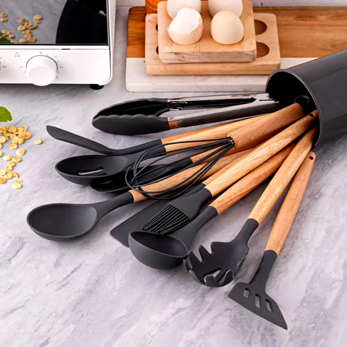 Juego de utensilios de silicon - Silicone Spatula Set reseña y precio