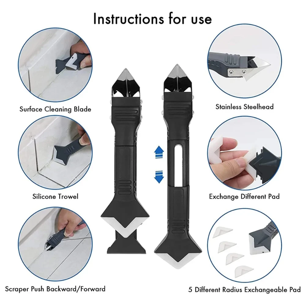 Kit de herramientas de pegamen - Silicone Spatula Set reseña y precio