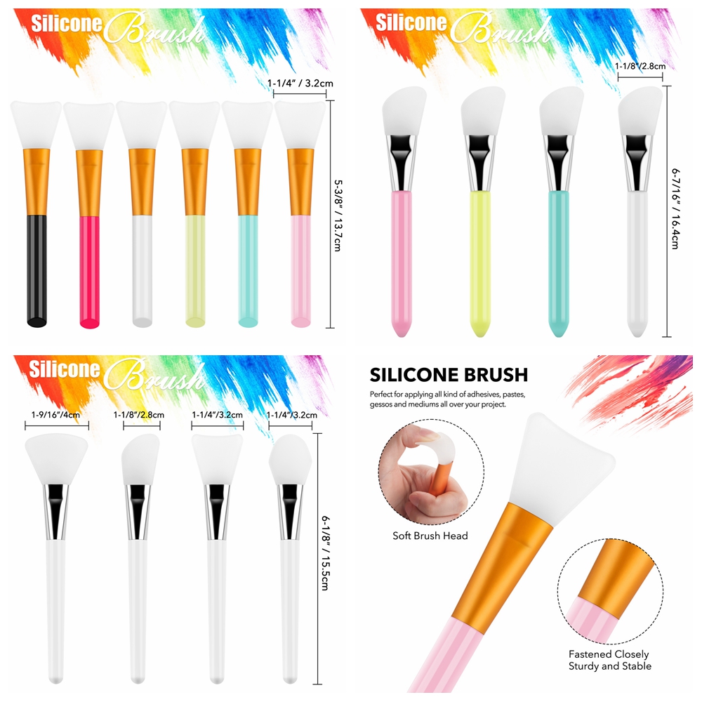 Cepillo artesanal de silicona, - Silicone Spatula Set reseña y precio
